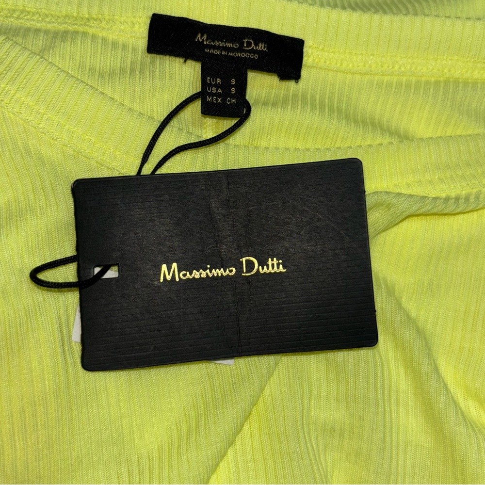 Massimo Dutti Yellow Tank Top